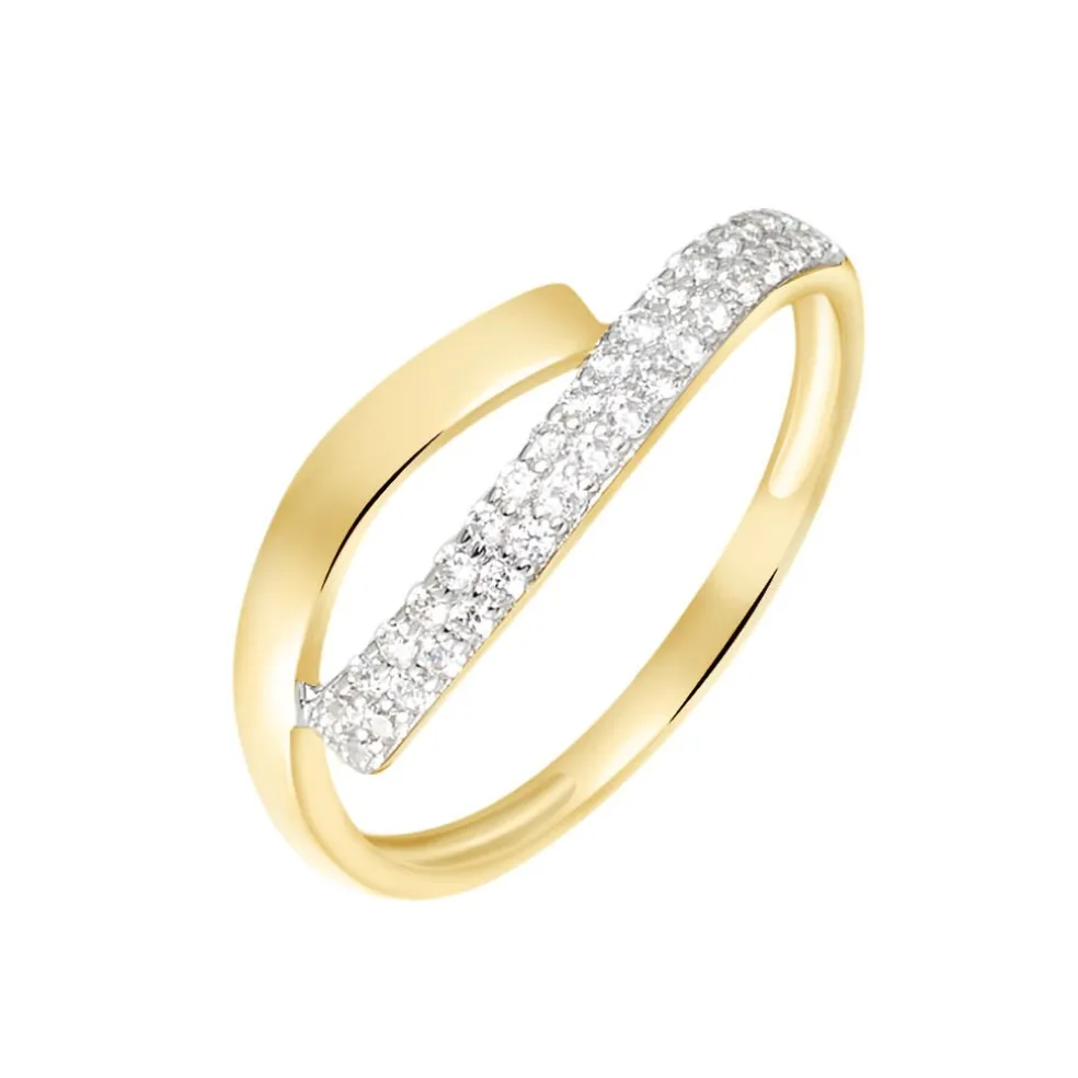 Bague Vero Or Jaune Oxyde De Zirconium