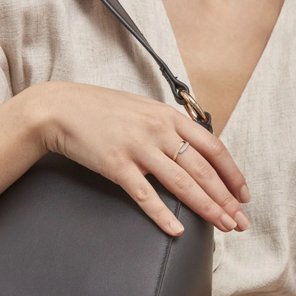 Bague Vero Or Jaune Oxyde De Zirconium