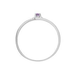 Bague Veroucha Or Blanc Amethyste