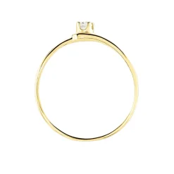 Bague Veroucha Or Jaune Oxyde De Zirconium