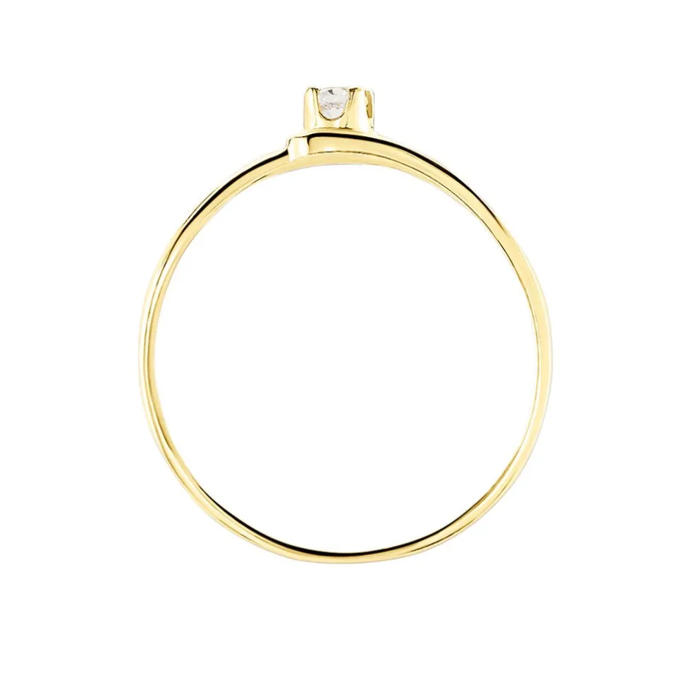 Bague Veroucha Or Jaune Oxyde De Zirconium