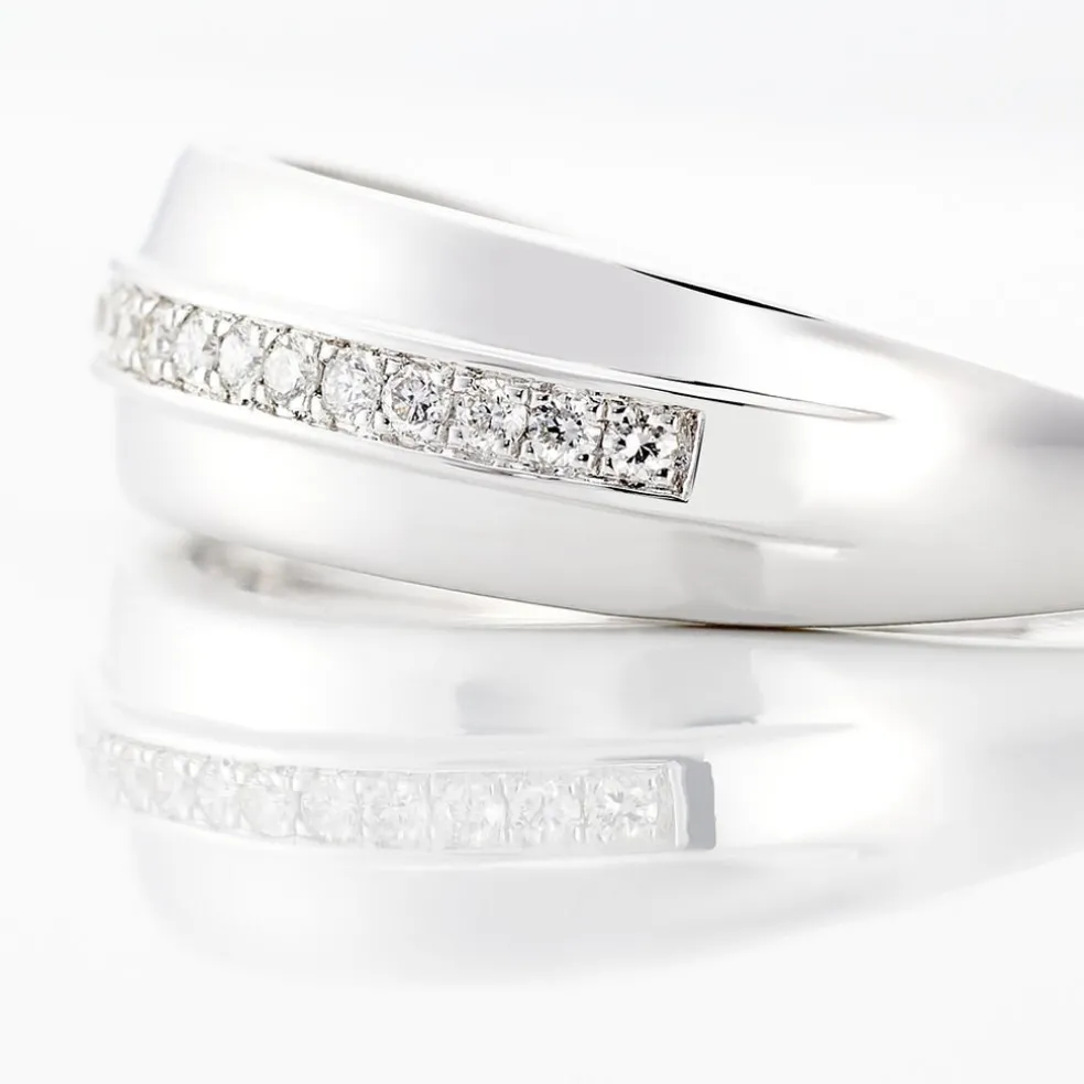 Bague Vianca Or Blanc Diamant