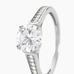 Bague Viky Argent Blanc Oxyde De Zirconium