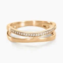 Bague Vitoria Plaqué Or Jaune Oxyde De Zirconium