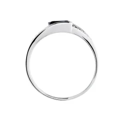 Bague Viyan Or Blanc Saphir Et Diamant