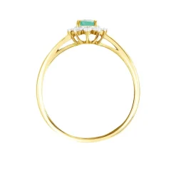 Bague Vladimir Or Jaune Emeraude Diamants