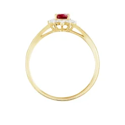 Bague Vladimir Or Jaune Rubis Diamants