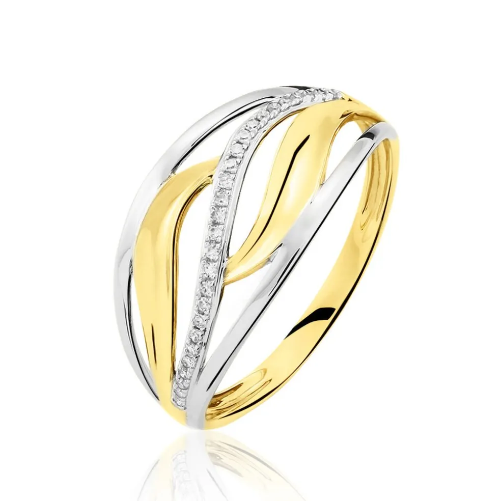 Bague Volcania Or Bicolore Diamant