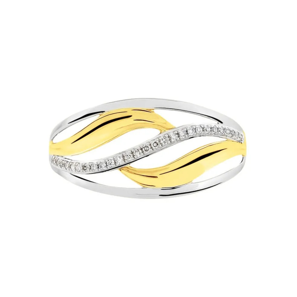 Bague Volcania Or Bicolore Diamant