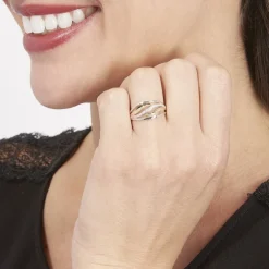 Bague Volcania Or Bicolore Diamant