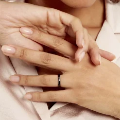 Bague Volta Ceramique Noir Céramique