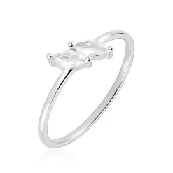 Bague Winter Sweetness Argent Blanc Oxyde De Zirconium