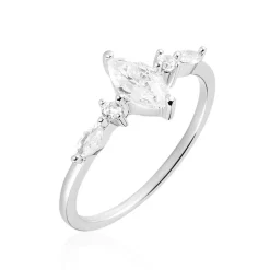 Bague Winter Sweetness Argent Blanc Oxyde De Zirconium