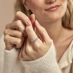 Bague Winter Sweetness Argent Blanc Oxyde De Zirconium
