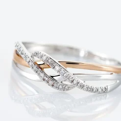 Bague Zinna Or Bicolore Diamant