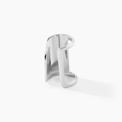 Bijou D'oreille Two Argent Blanc