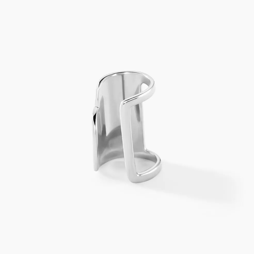 Bijou D'oreille Two Argent Blanc