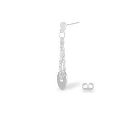 Bijou D'oreille Two Argent Blanc