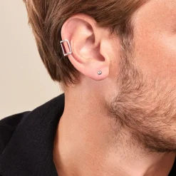 Bijou D'oreille Two Argent Blanc