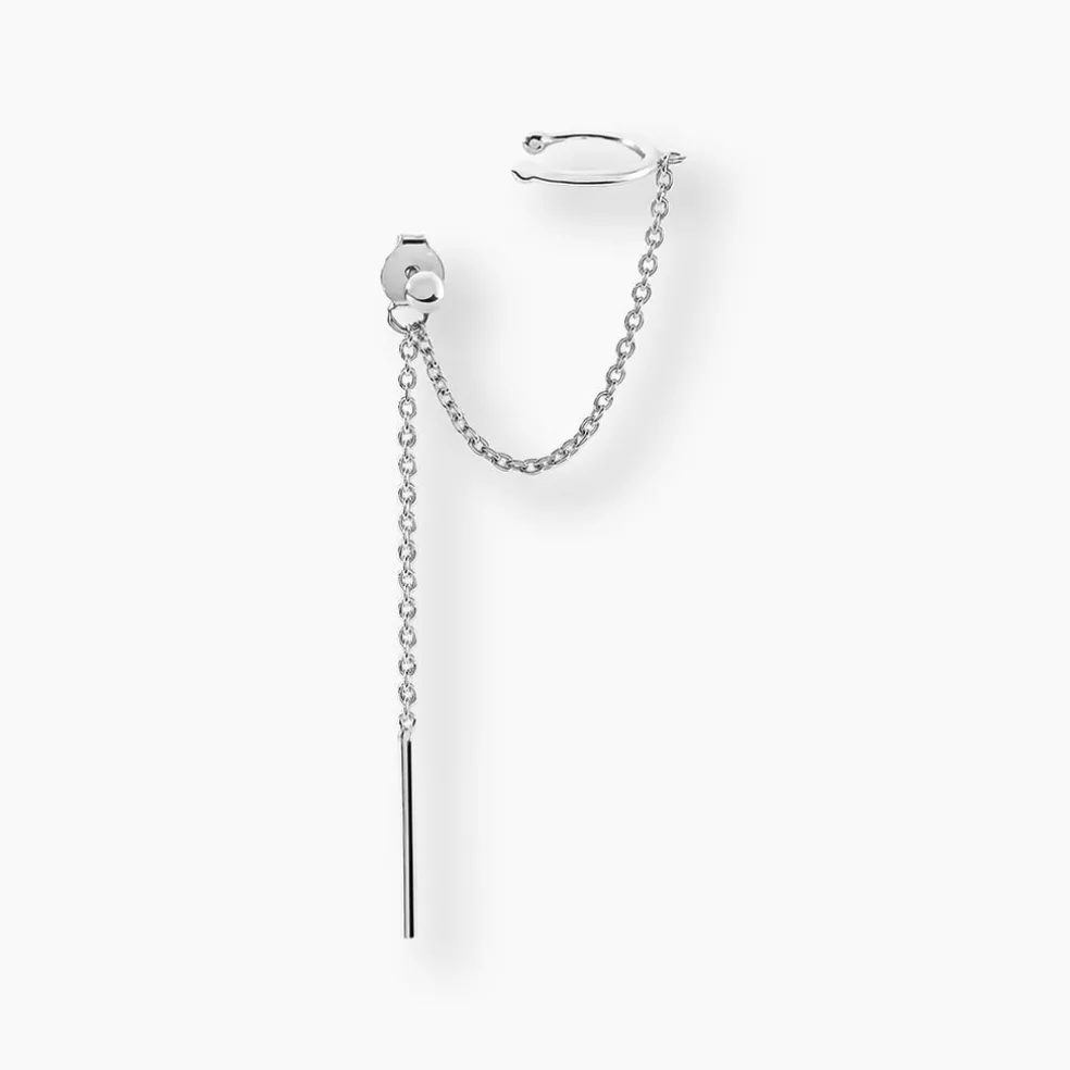 Bijou D'oreille Unitaire Argent Blanc Alexiia