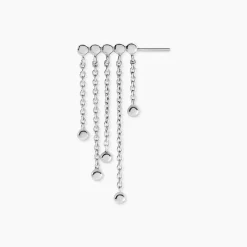 Bijou D'oreille Unitaire Fancy Argent Blanc