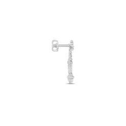 Bijou D'oreille Unitaire Kupla Argent Blanc