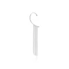 Bijou D'oreille Unitaire Nexus Argent Blanc Oxyde De Zirconium