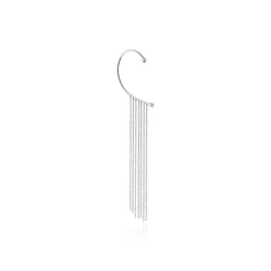 Bijou D'oreille Unitaire Nexus Argent Blanc Oxyde De Zirconium