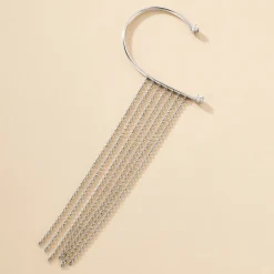 Bijou D'oreille Unitaire Nexus Argent Blanc Oxyde De Zirconium