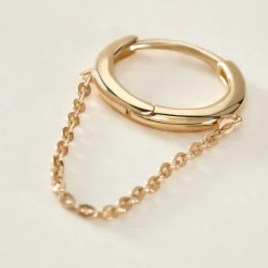 Bijou D'oreille Unitaire Or Jaune Brittani