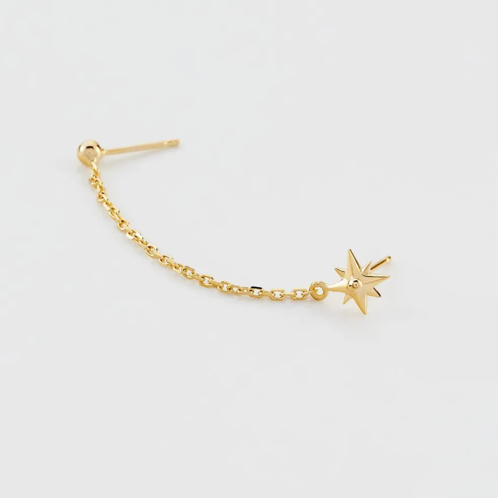 Bijou D'oreille Unitaire Plaqué Or Ignatus