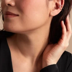 Bijou D'oreille Unitaire Sini Argent Blanc