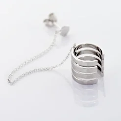 Bijou D'oreille Unitaire Trina Argent Blanc