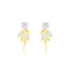 Bijoux D'oreilles Alexine Or Jaune Oxyde De Zirconium