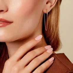 Bijoux D'oreilles Dayanne Plaqué Or Jaune