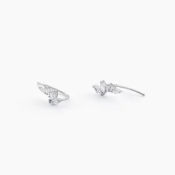 Bijoux D'oreilles Duchesse Argent Blanc Oxyde De Zirconium