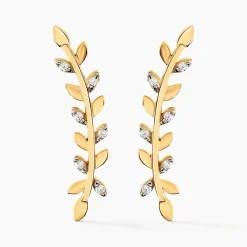 Bijoux D'oreilles Eloiza Or Jaune Oxyde De Zirconium