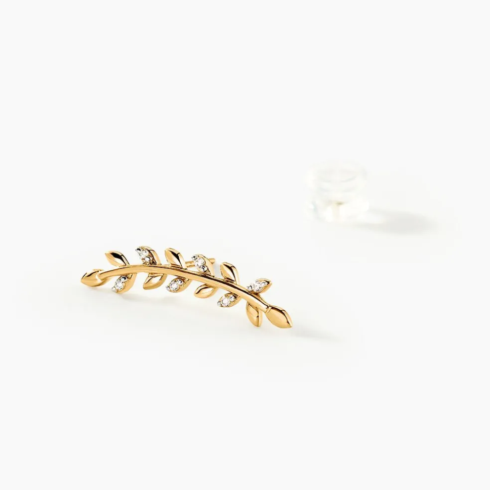 Bijoux D'oreilles Eloiza Or Jaune Oxyde De Zirconium