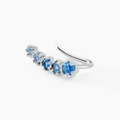 Bijoux D'oreilles Elorine Argent Blanc Oxyde De Zirconium