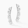 Bijoux D¿oreilles Grimpants Enza Argent Blanc Oxyde De Zirconium