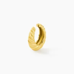 Bijoux D'Oreilles Joanette Acier Jaune