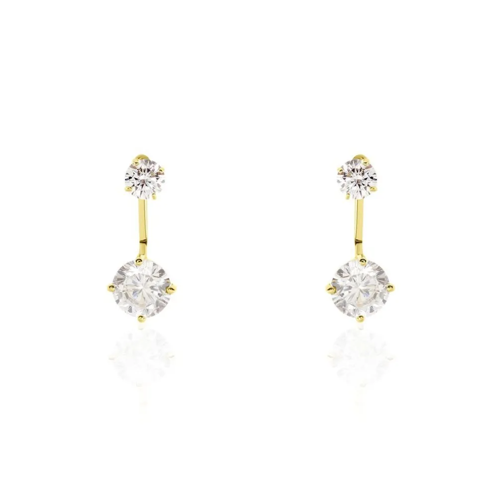 Bijoux D'oreilles Or Jaune Nerius Oxyde