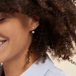 Bijoux D'oreilles Or Jaune Nerius Oxyde