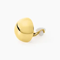 Bijoux D'oreilles Perles Solaires Acier Jaune