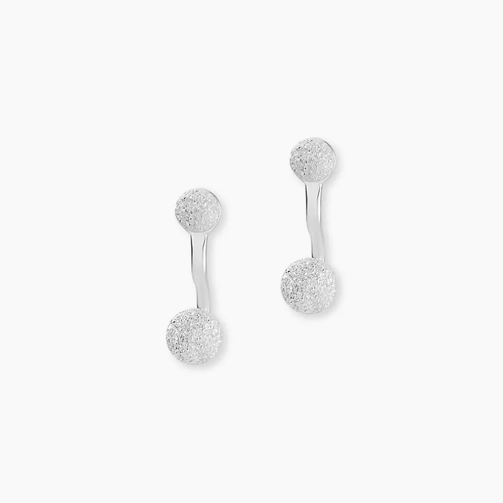 Bijoux D'oreilles Rosely Argent Blanc