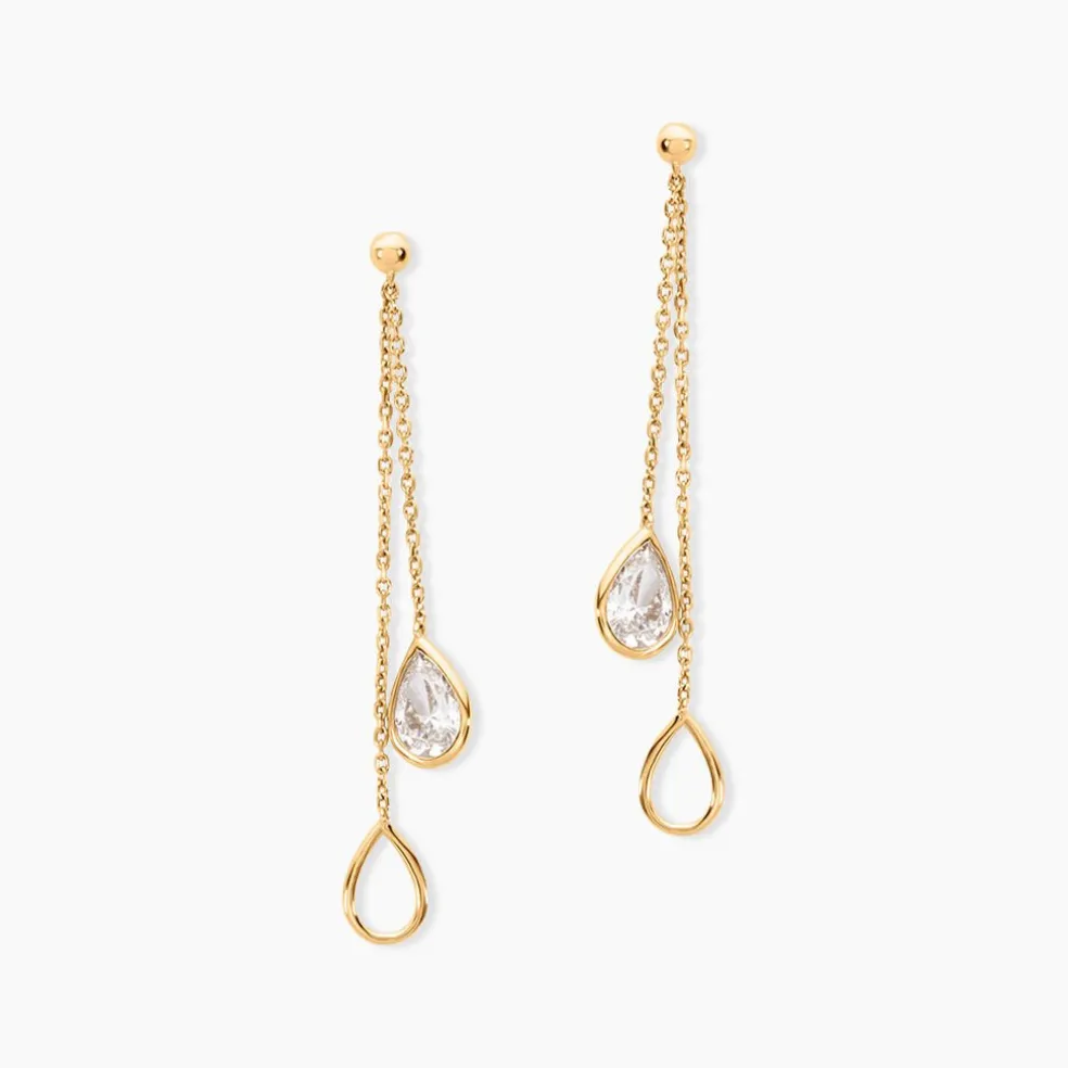 Bo Pendantes Or Jaune Emerika Oxyde De Zirconium