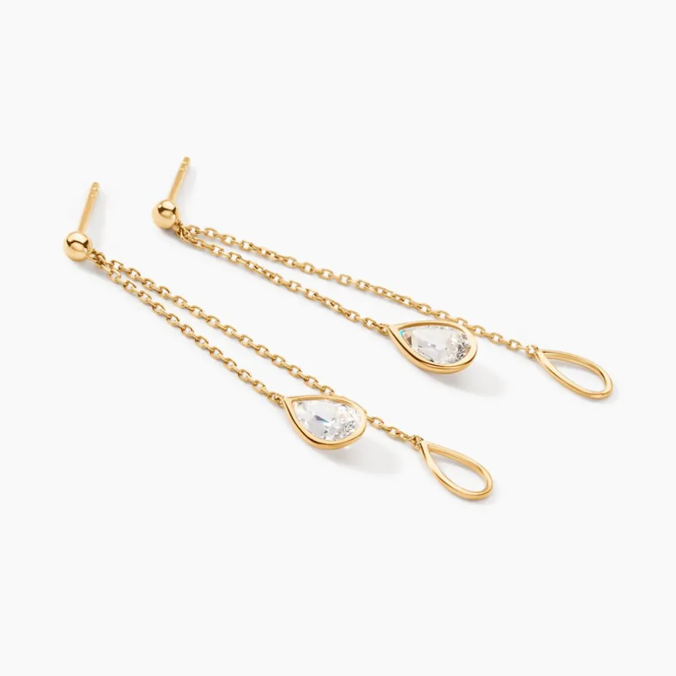 Bo Pendantes Or Jaune Emerika Oxyde De Zirconium