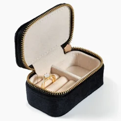 Boite à Bijou Tissu Noir