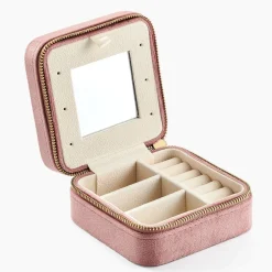 Boite à Bijou Tissu Rose