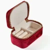 Boite à Bijou Tissu Rouge